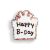 BrowniEmoji - Happy B-Day Plaque